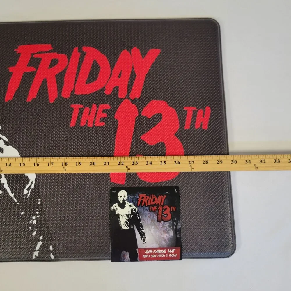Jason Friday 13th Halloween Horror Hockey ANTI-FATIGUE Padded Mat 18x30 Kitchen